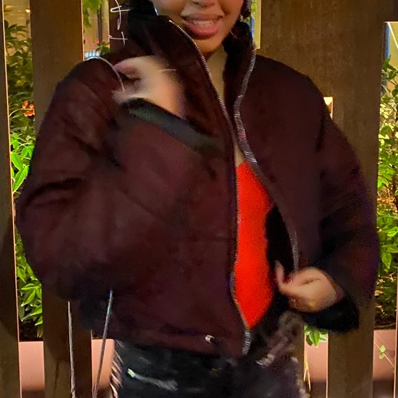 I Am Gia red puffer coat - Picture 3 of 4